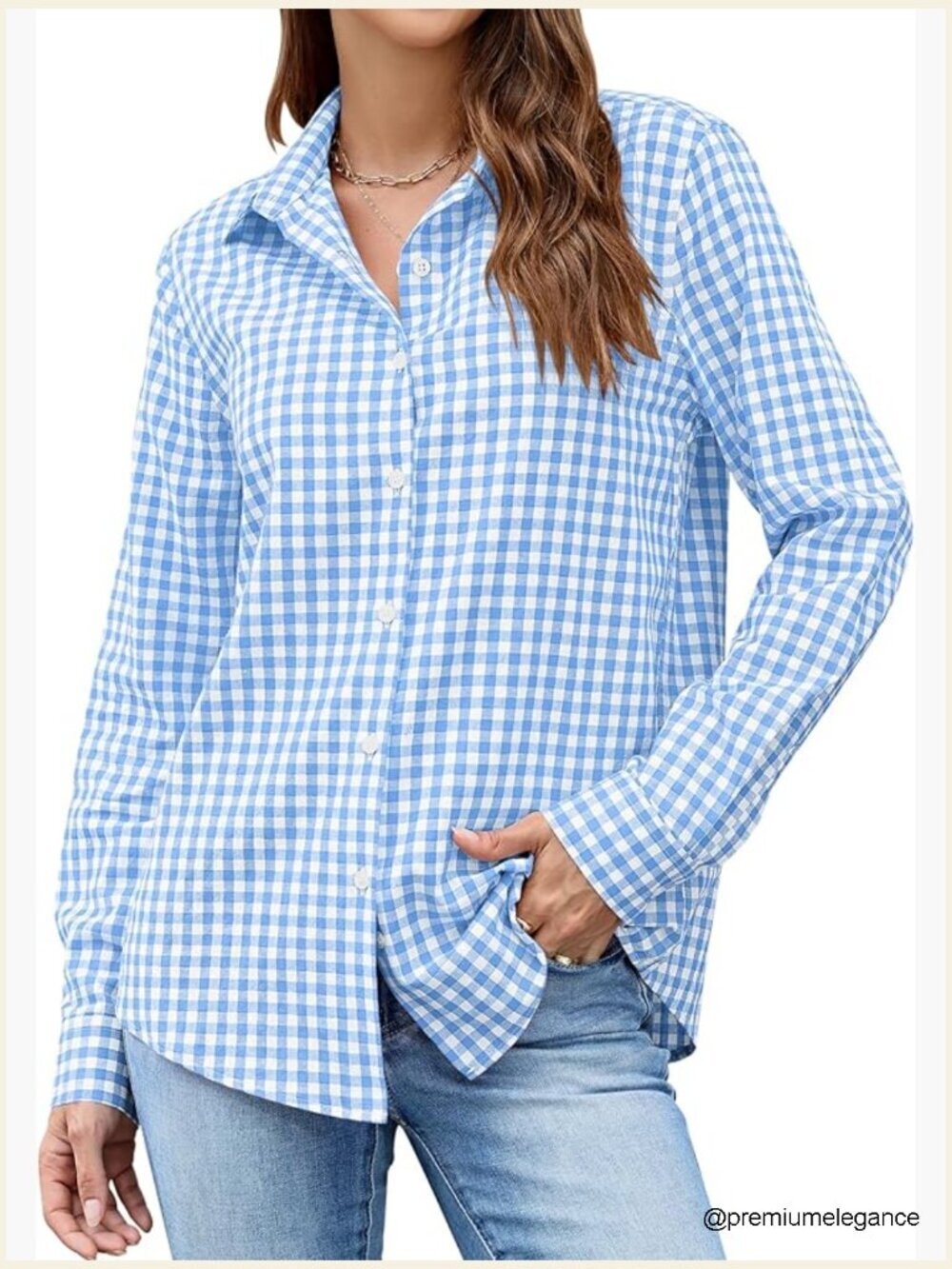 Button Down Shirt for Women Long Sleeve Business Dressy Casual Blouses Collared